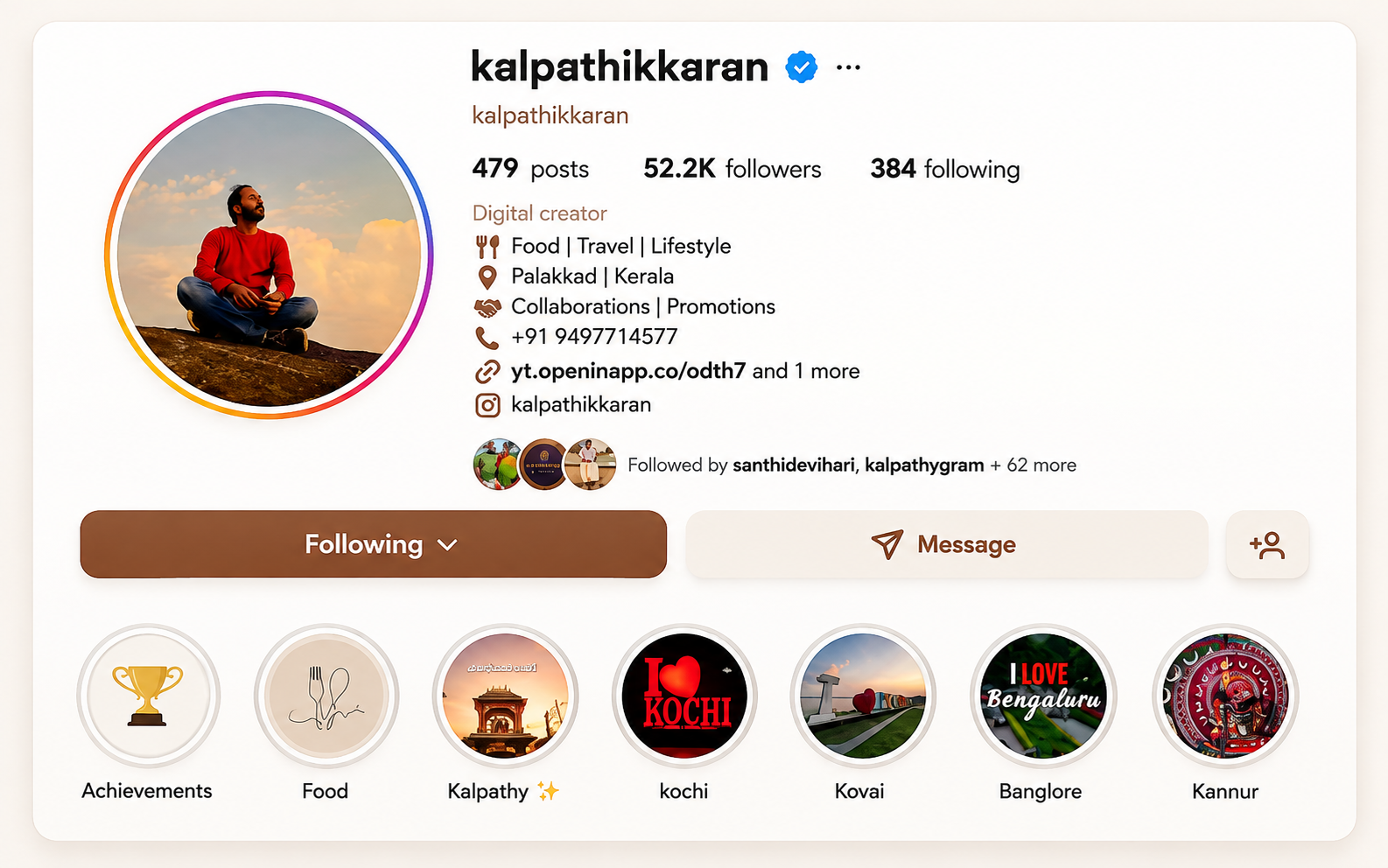 Instagram Profile